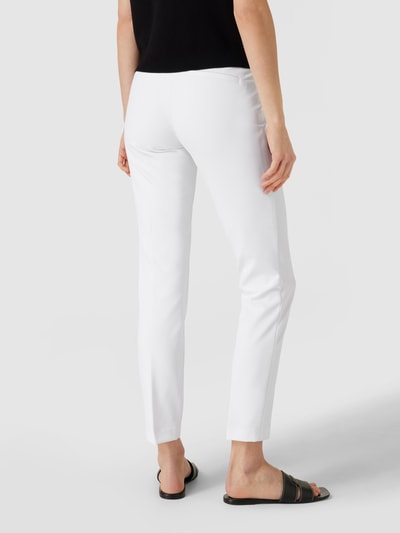 Cambio Skinny fit stretchbroek met siernaden. Wit - 5