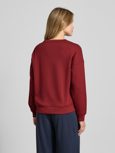 MSCH Copenhagen Sweatshirt aus Viskose-Mix Modell 'Ima' Dunkelrot 5