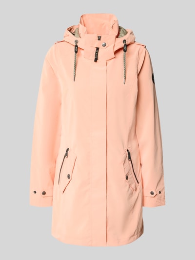 Produktfoto, Jacke mit verdecktem ritssluiting model 'GS94' van G.I.G.A. DX, regular fit, capuchon met tunnelkoord, ritszakken, mouwsluitingen, lengte maat 36: 83 cm, schouderbreedte: 40 cm, borstwijdte: 47 cm, mouwlengte: 55 cm, effen lichtroze, rechte lijnen, gladde textuur
