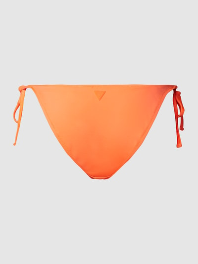 Guess Figi bikini z detalem z logo Neonowy pomarańczowy 3