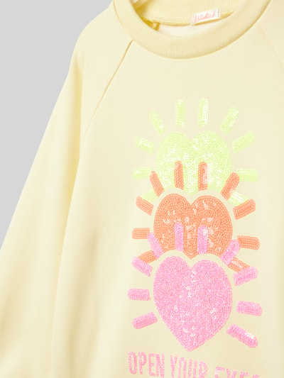 BILLIEBLUSH Sweatshirt met motiefprint Lichtgeel - 2