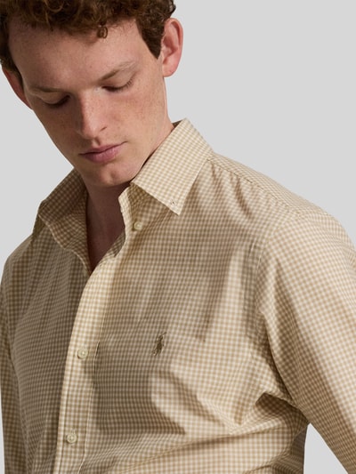 Polo Ralph Lauren Regular Fit Freizeithemd aus reiner Baumwolle Beige 3