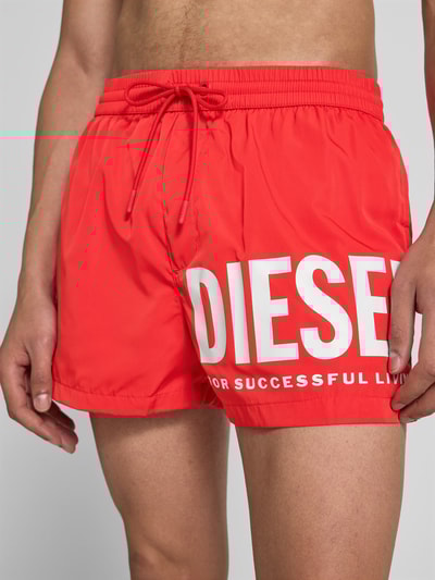 Diesel Badehose mit elastischem Bund Rot 2