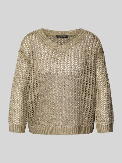 Betty Barclay Strickpullover mit V-Ausschnitt Oliv 2