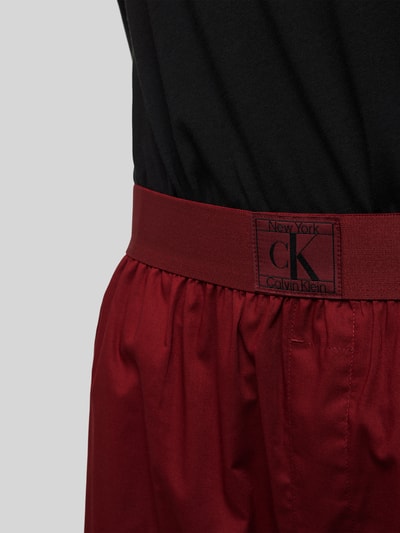 Calvin Klein Underwear Piżama z okrągłym dekoltem Ciemnoczerwony 2