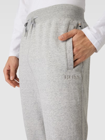 BOSS Sweatpants met tunnelkoord, model 'Cozy' Zilver - 3