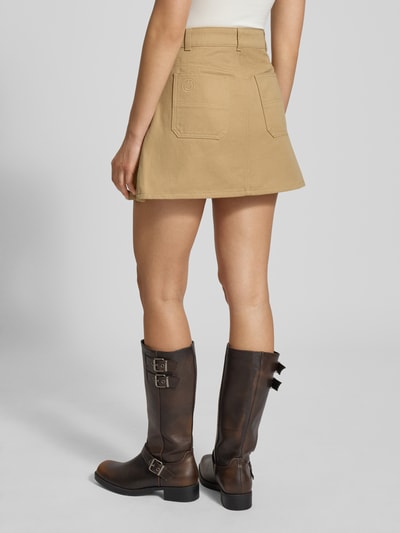 Hugo Blue Uitlopende jeansrok van puur katoen, model 'RANDESO' Zand - 5