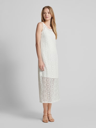 Vero Moda Długa sukienka z ażurowym wzorem model ‘HONEY’ Biały 1