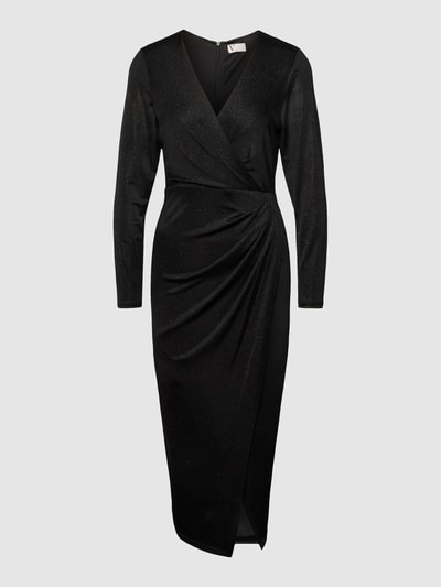 V by Vera Mont Knielanges Cocktailkleid mit Raffungen Black 2