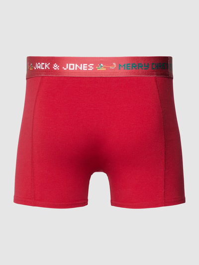 Jack & Jones Obcisłe bokserki z elastycznym pasem w zestawie 3 szt. model ‘XMASTER’ Zielony 3