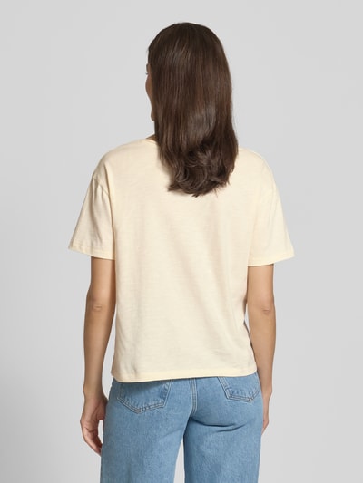 Tommy Hilfiger Regular fit T-shirt van puur katoen Zand - 5