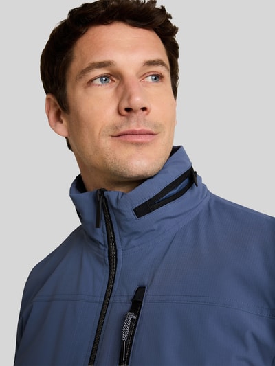 Tom Tailor Regular Fit Blouson aus wasserdichtem Stoff Blau 3