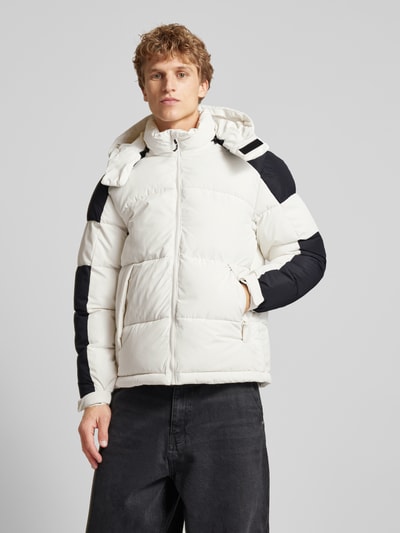 Jack & Jones Kurtka pikowana z kapturem model ‘AERO’ Biały 4