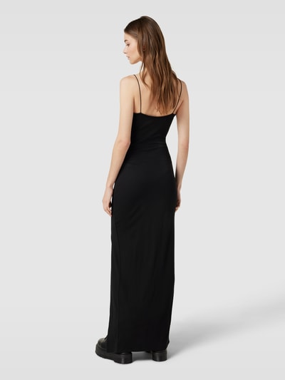 NA-KD Midi-jurk met asymmetrische hals en loopsplit Zwart - 5