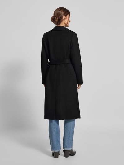 Selected Femme Płaszcz o kroju regular fit z mieszanki wełny model ‘ROSA’ Czarny 5