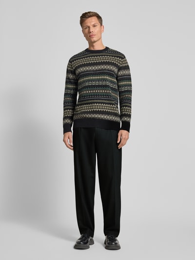 HUGO Regular fit pantalon met viscose, model 'FLIPS' Zwart - 1