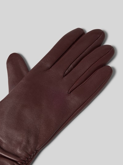 Roeckl Lederhandschuhe aus echtem Leder Pflaume 3