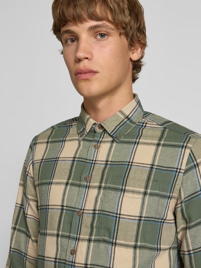 Blend Regular fit vrijetijdsoverhemd met button-downkraag, model 'DAG’ Lichtgroen - 3