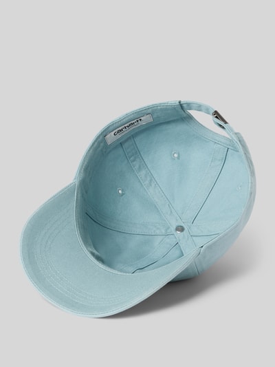 Produktfoto, Basecap mit Label-Stitching Modell 'Madison' von Carhartt Work In Progress in Hellblau aus Reine Baumwolle, Größenverstellbar