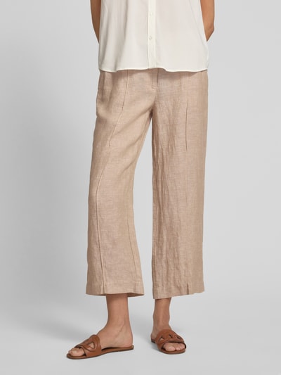 OPUS Spodnie materiałowe o skróconym kroju model ‘Maikito’ Beżowy 4