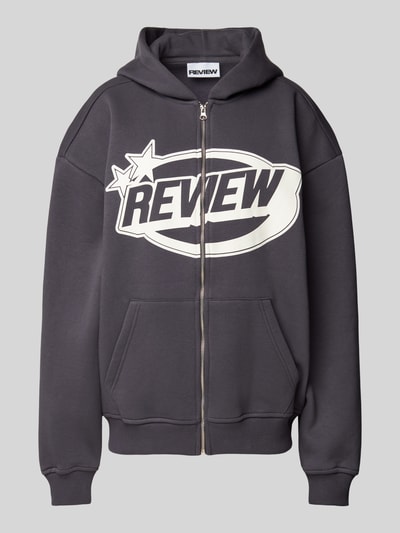 Review Sweatjacke mit Kapuze Dunkelgrau 1