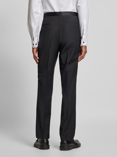 BOSS Pantalon met persplooien, model 'LEON' Zwart - 5