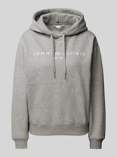 Tommy Hilfiger Hoodie mit Label-Stitching Hellgrau 1