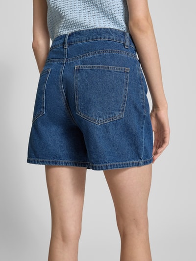 PIECES Szorty jeansowe o kroju regular fit z mieszanki bawełny model ‘ABBI’ Jeansowy niebieski 3