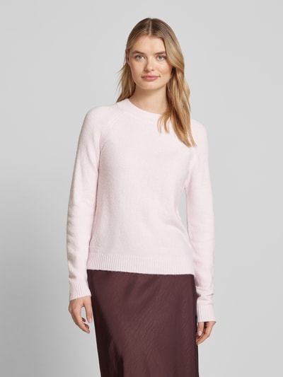 Vero Moda Weicher Langarm Pullover mit Rundhalsausschnitt Modell 'DOFFY' Hellrosa 4