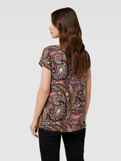 Soyaconcept T-shirt van viscose met ronde hals, model 'Manny' Roze - 5