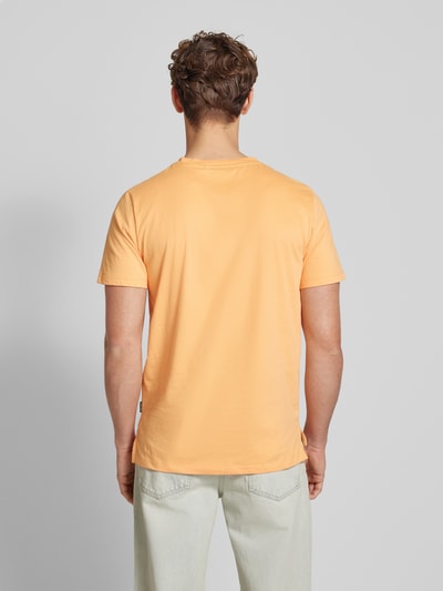 Blend T-Shirt mit geripptem Rundhalsausschnitt Modell 'BHJEM' Orange 5