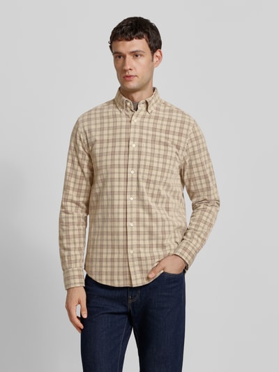 Gant Freizeithemd mit Knopfleiste Beige 4