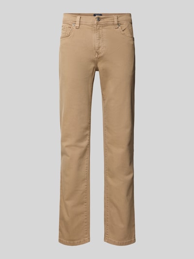 MCNEAL Slim fit jeans in 5-pocketmodel Lichtbruin - 2