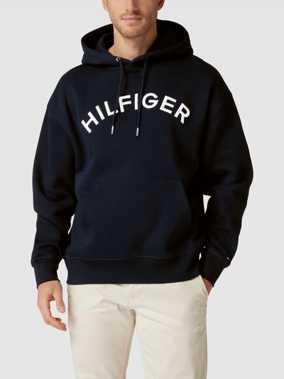 Tommy Hilfiger Hoodie mit Label-Stitching Modell 'ARCHED HOODY' Marine 4