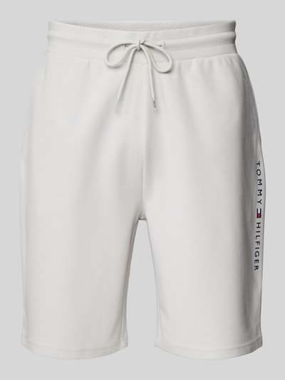 Tommy Hilfiger Sweatshorts mit Label-Print Hellgrau 2