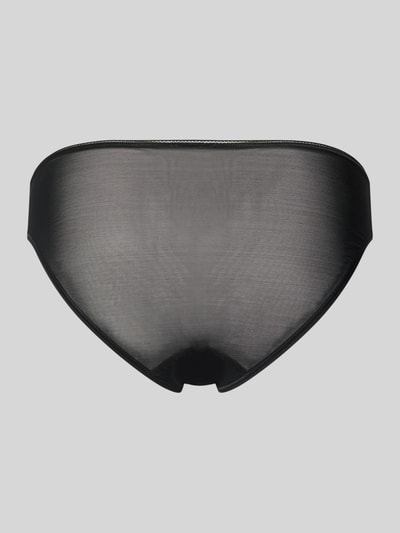 Produktfoto, Slip mit elastischem Bund Modell 'SmoothIllusion' von Hanro aus schwarzem Material-Mix mit Stretch-Anteil und körpernaher Passform.