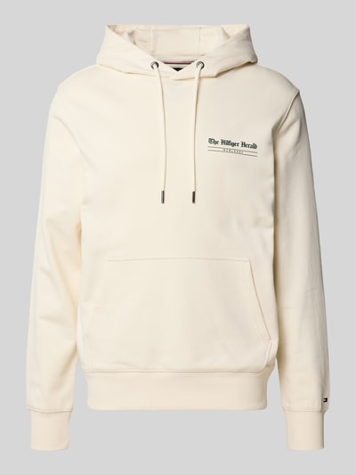 Tommy Hilfiger Regular Fit Hoodie aus reiner Baumwolle Offwhite 2