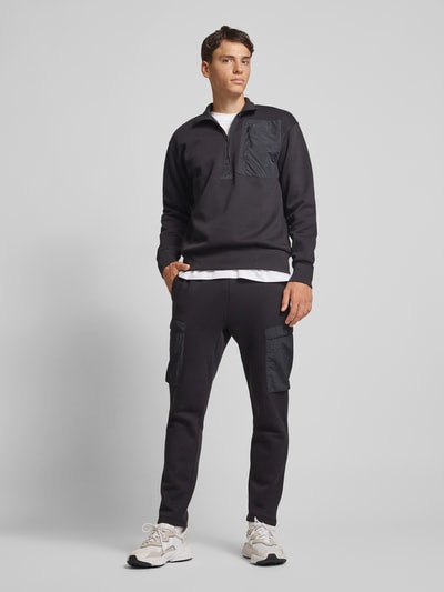 ADIDAS SPORTSWEAR Slim fit sweatpants met cargozakken Zwart - 1