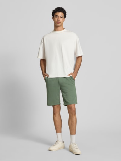 Blend Sweatshorts mit elastischem Bund Modell 'KARLOS' Oliv 1