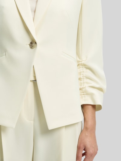 BOSS Slim Fit Blazer mit gerafften Ärmeln Modell 'Jia16' Hellgelb 6