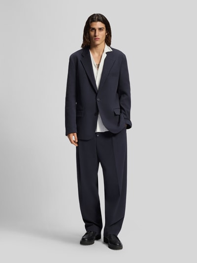 HUGO Modern Fit Hose aus Baumwoll-Mix Dunkelblau 1