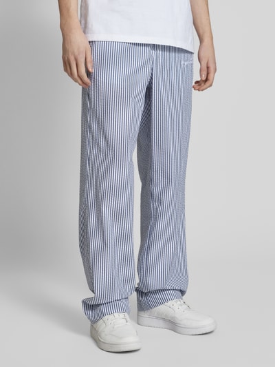 SERGIO TACCHINI Straight leg broek met labelstitching, model 'GALLIPOLI' Lichtblauw - 4