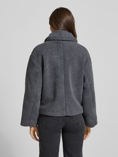 Jake*s Casual Fleecejacke mit Eingrifftaschen Mittelgrau Melange 5