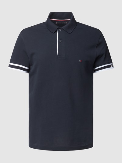 Tommy Hilfiger Slim Fit Poloshirt mit Logo-Stitching Marine 2