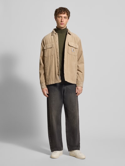 Blend Rollkragenpullover mit Label-Detail Modell 'BAGGE' Oliv 1