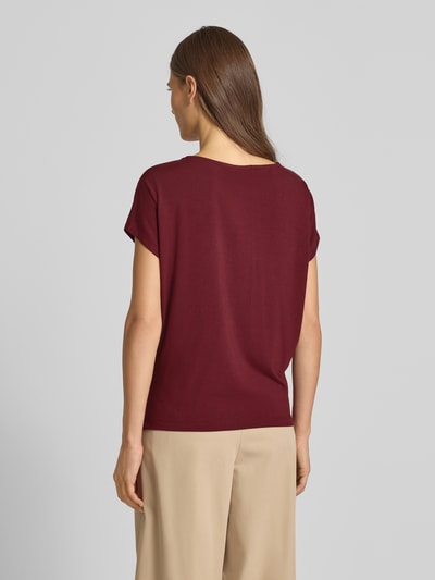 s.Oliver RED LABEL Loose fit T-shirt van viscosemix Bordeaux - 5