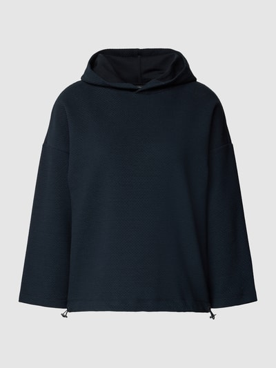 OPUS Hoodie mit Strukturmuster Modell 'Golonja' Marine 2