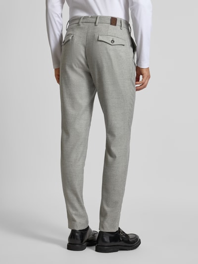 g1920 Slim fit broek van wolmix, model 'Tolino' Lichtgrijs - 5