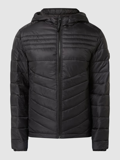 Jack & Jones Gewatteerd jack met labelpatch, model 'HERO’ Zwart - 2