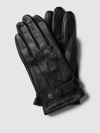 Pearlwood Handschuhe aus Leder Black 1